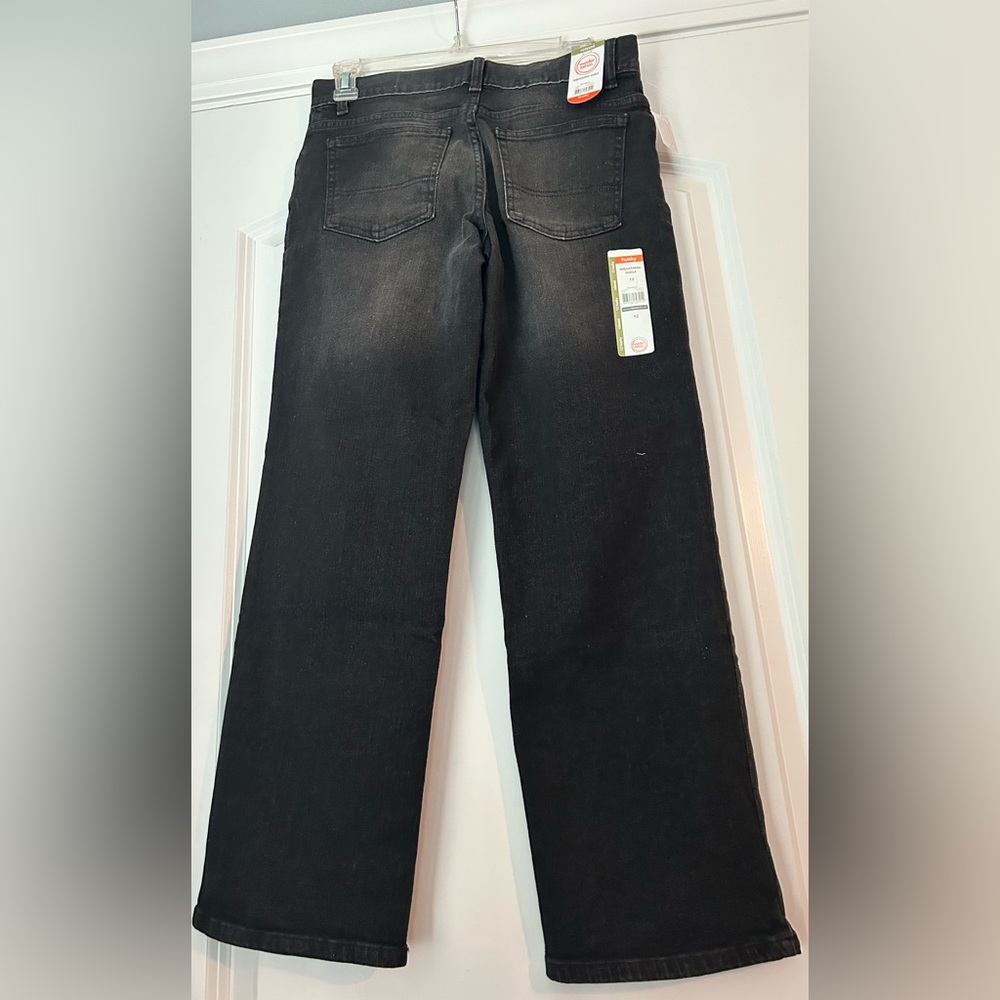 Wonder Nation Boys black jeans 12 Husky